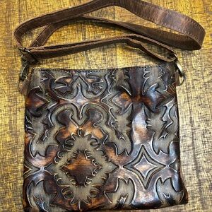Brown Leather Crossbody Bag